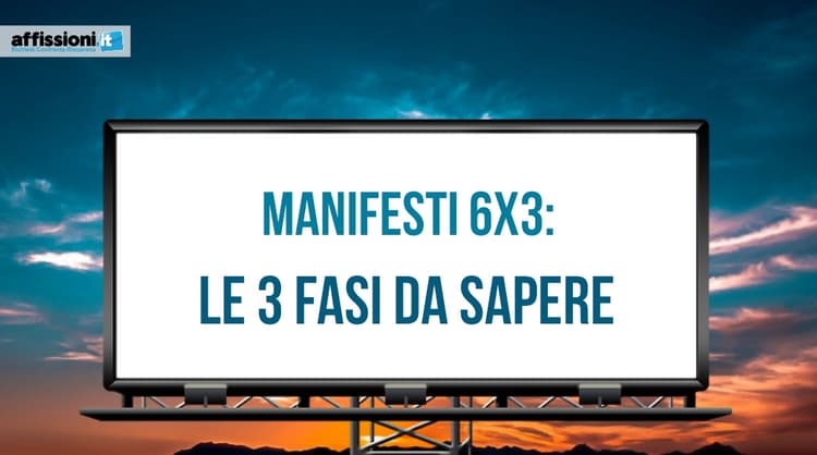Manifesti 6×3: Le 3 fasi da sapere