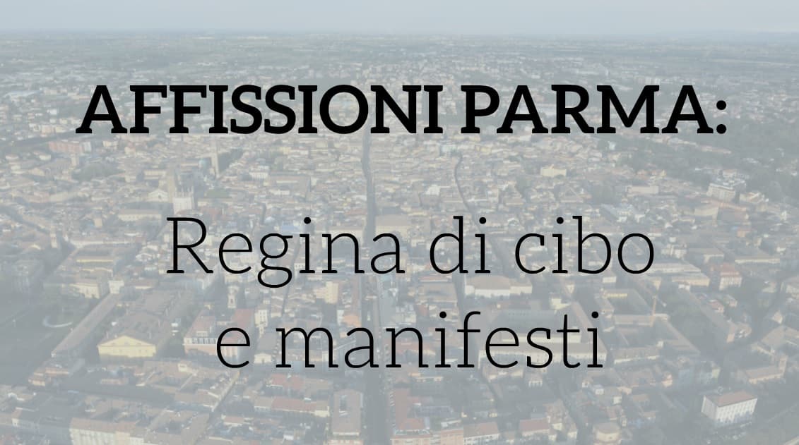 Parma: Regina di cibo e dei manifesti pubblicitari